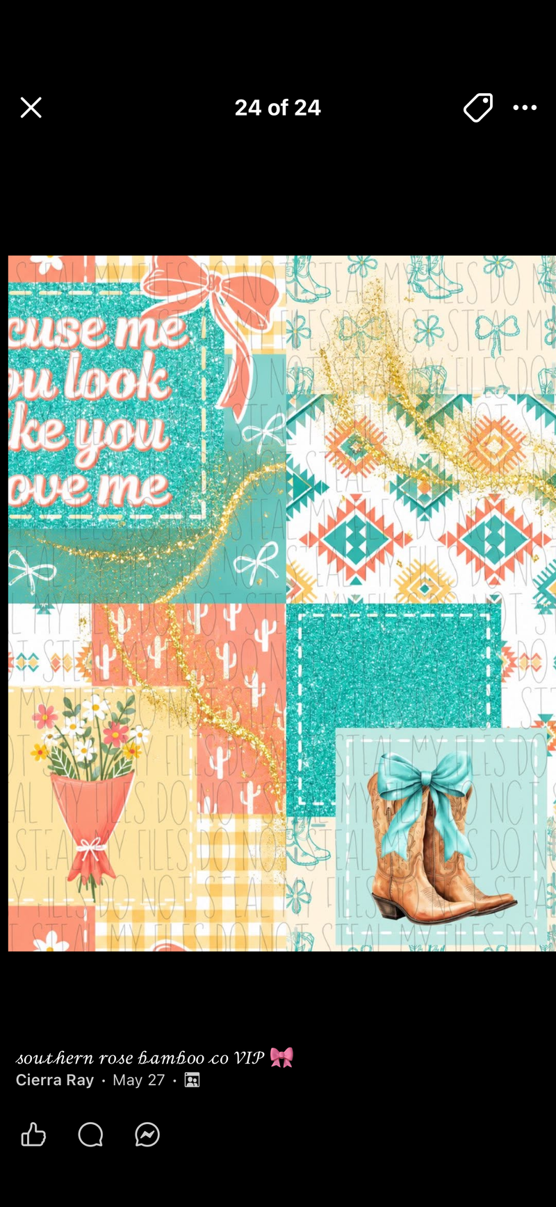27. Plaid Blue Bow
