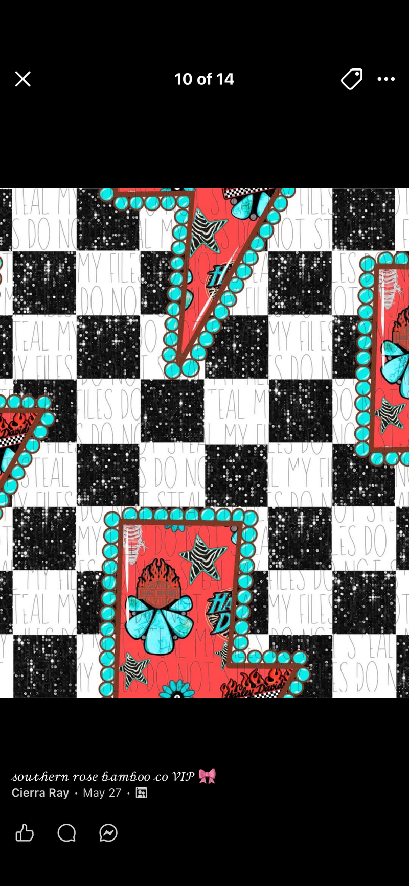 45. Checkered Harley